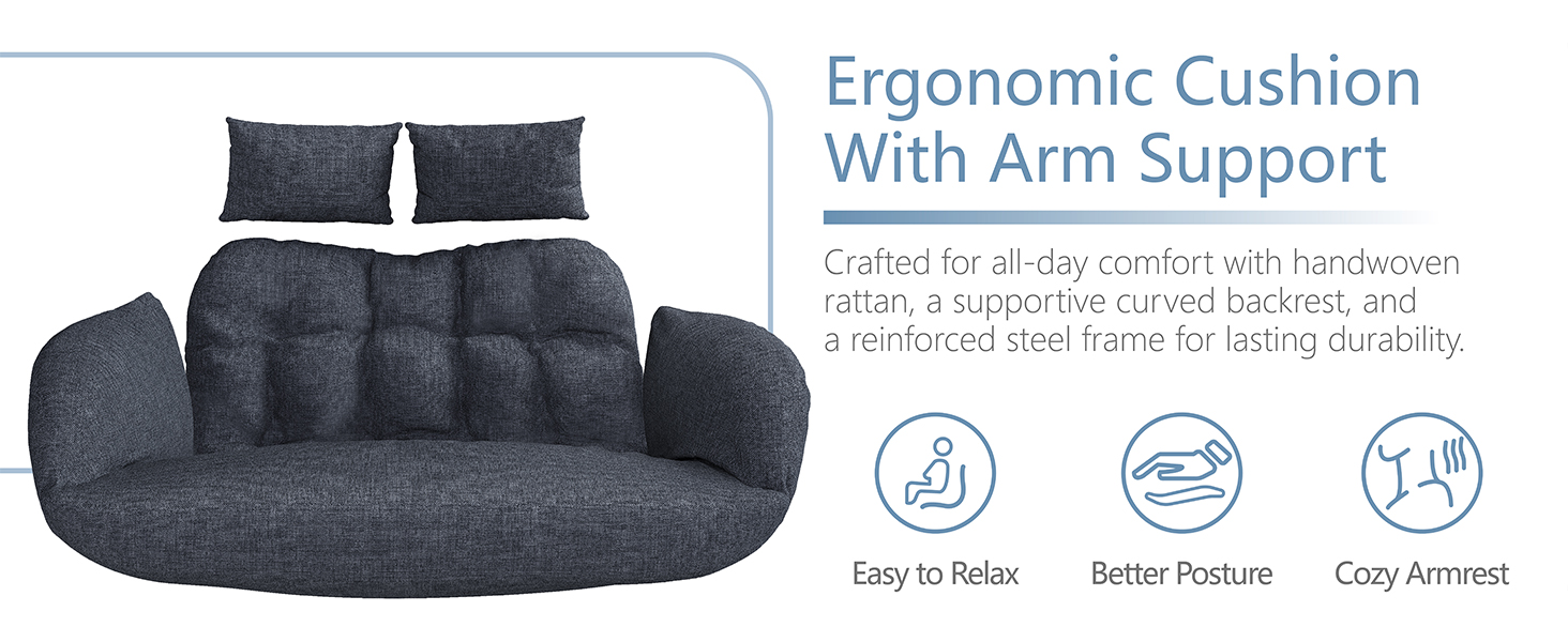 Scaun hamac tip ou suspendat – imagine detaliu 4