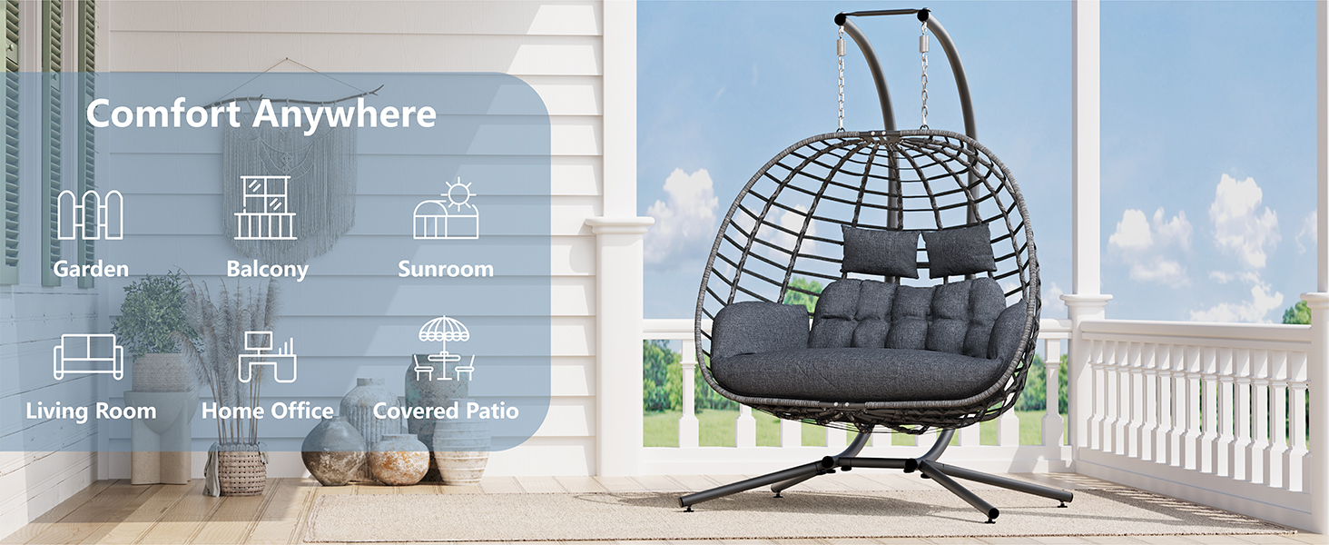 Scaun hamac tip ou suspendat – imagine detaliu 5