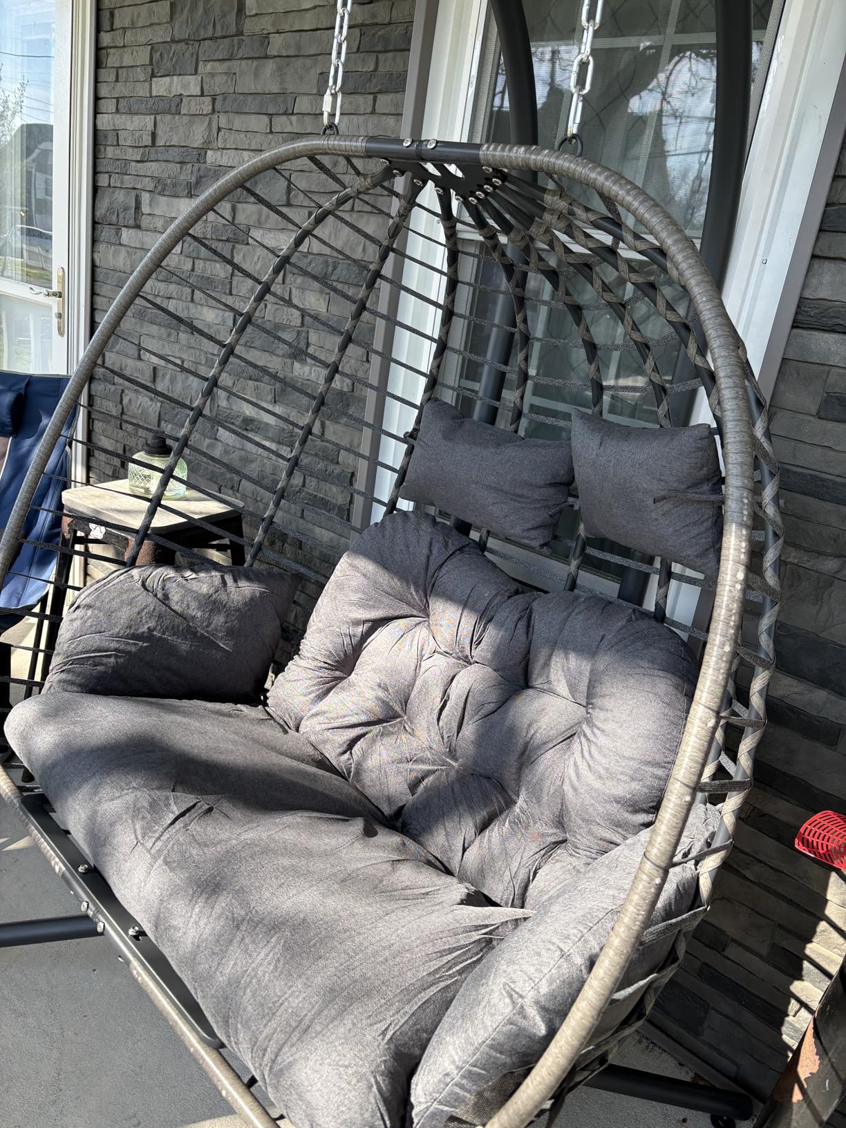 Scaun hamac tip ou, design pliabil