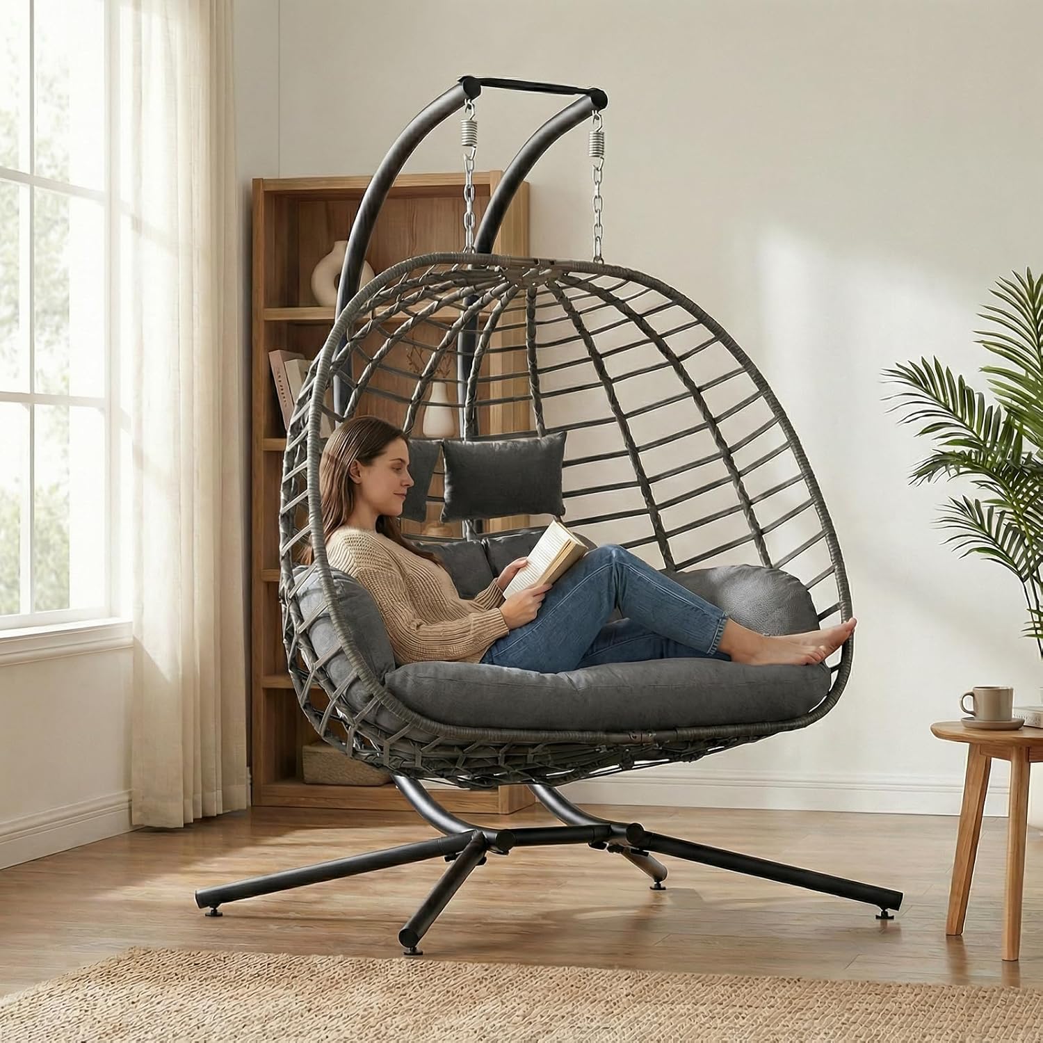 Scaun hamac tip ou suspendat, imagine 9